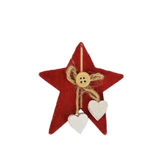 Dekorative Stern rot 1 St. D0776/C-ks