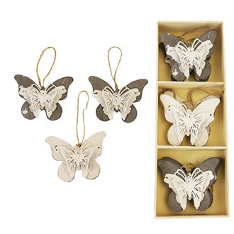 Schmetterlinge in Box, 6 St. K0415
