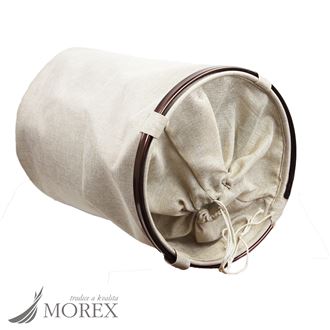 Textil-Korb weiss-beige X0598-01