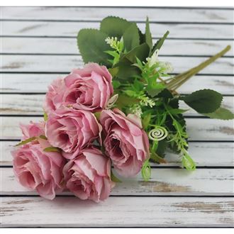 Rosenstrauß Mini 32 cm, rosa