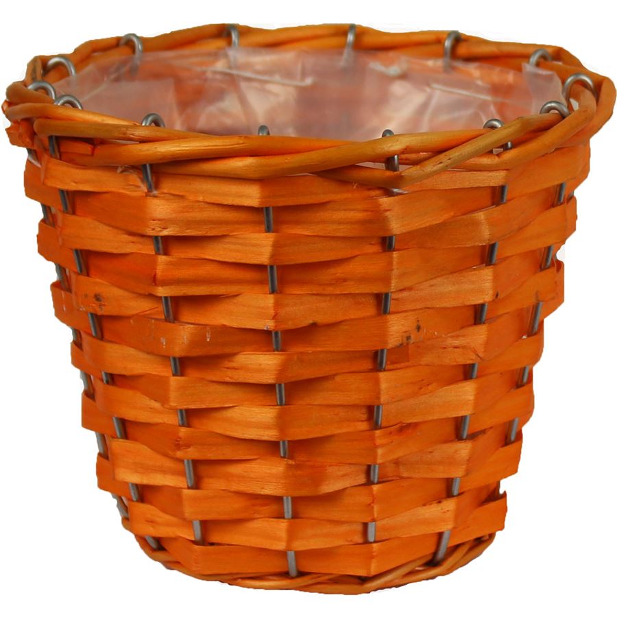 Blumentopf mit Kunststoff, orange P0247/O