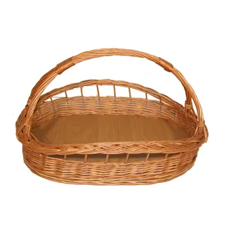 Serviertablett oval mit Griff 06008/1