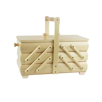 Nähkästchen natur aus Holz, mittel 0960008