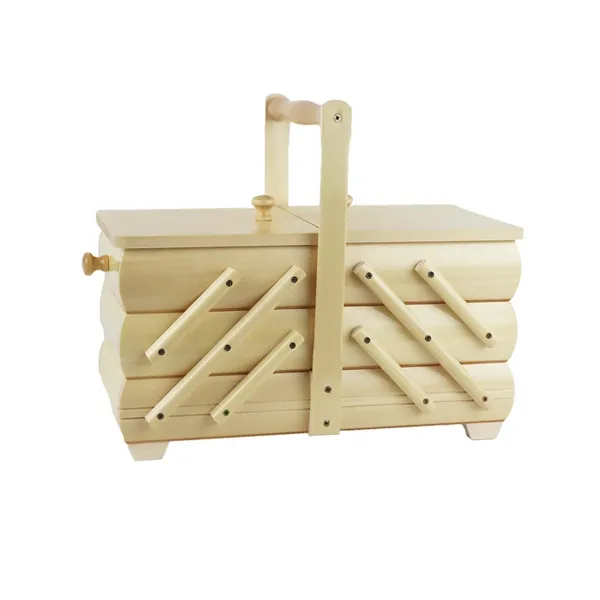 Nähkästchen natur aus Holz, mittel 0960008