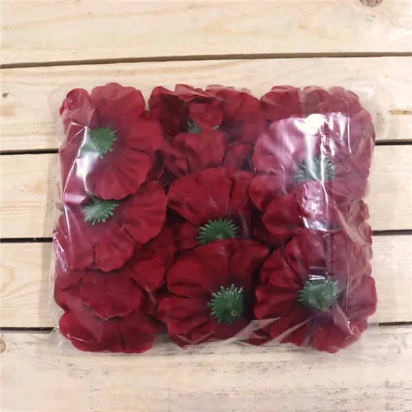 Zinnienblüte rot, 12 Stk 371195-08