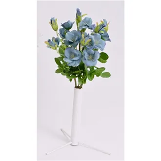 Strauß Mini-Wildrosen, 29 cm, blau