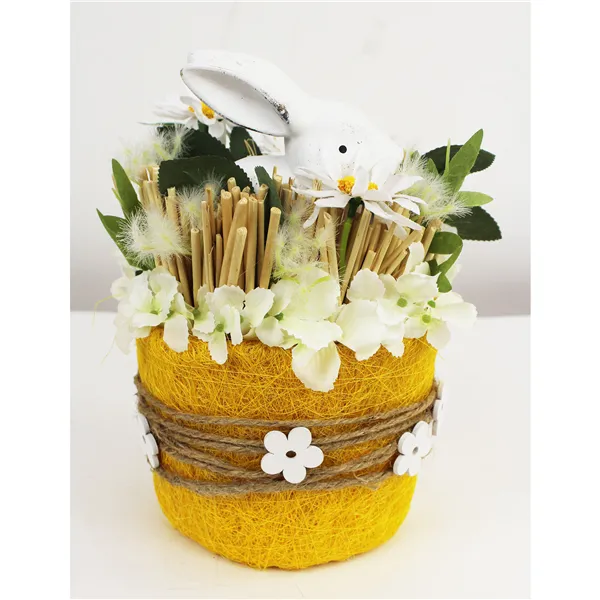 Korb Sisal D. 16 cm gelb 381956-02