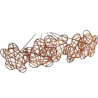 Blume auf Stiel 5 St. Orange 381962-04