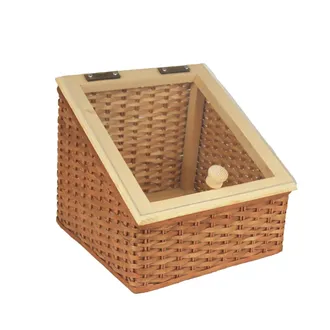 Regalkorb 30x30/13x27cm mit Plexiglas 70218