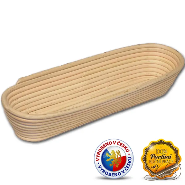 X-Brotbackform und Gärkorb lang Für 2kg Teig 70474/I