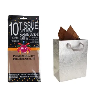 Geschenkpapier 10St, braun A0032-18