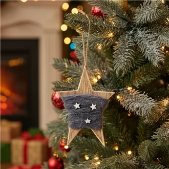 Stern zum hängen grau D1719-21