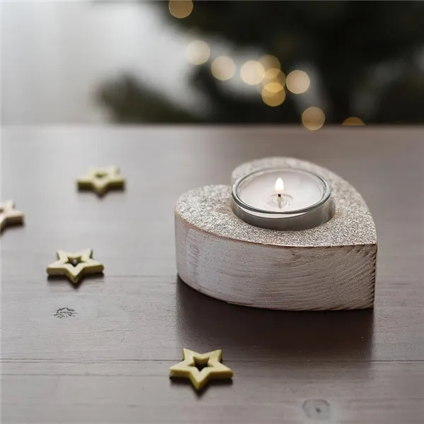 Hölzerner Kerzenhalter - Herz D3252 