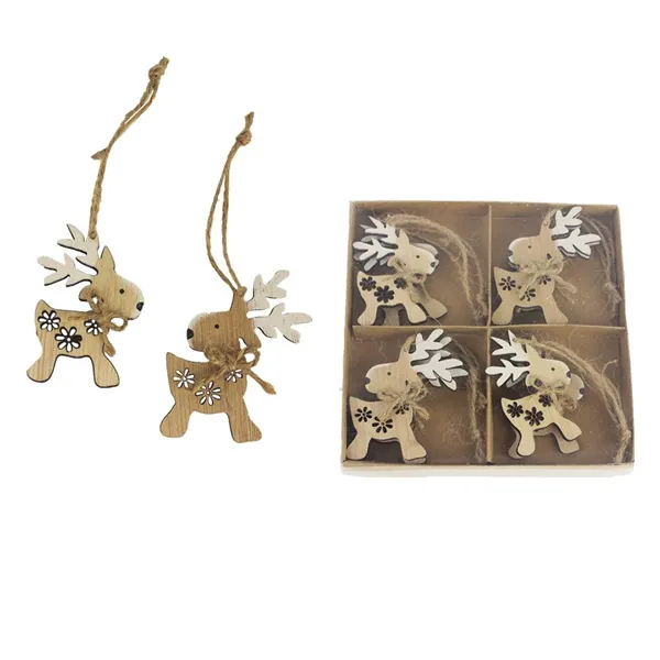 Rentier zum Aufhängen, 8 Stück D3493 