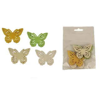 Dekorative Schmetterling, 4 Stk D3733