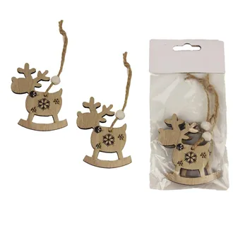 Rentier zum Aufhängen, 2 Stück D4291-20