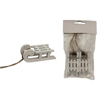 Dekorativer Schlitten, 2 Stück D4294