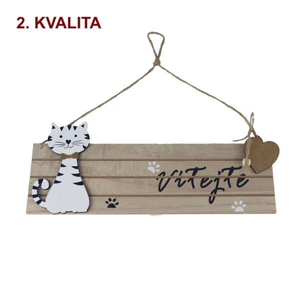 Zettel mit Katze - Vítejte, 2. Qualität D5070