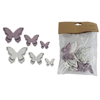 Schmetterling Dekoration, 18 Stücke D6232