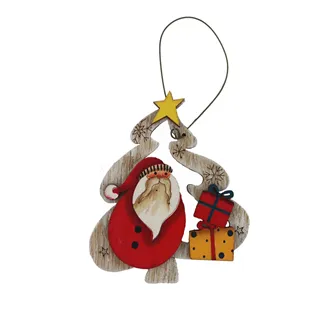 Hängegirlande mit Weihnachtsmann D6552/3