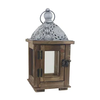 Holz-Laterne D7096