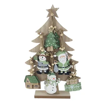 Baum mit Weihnachtsschmuck zum Hängen, 24 Stück D7184