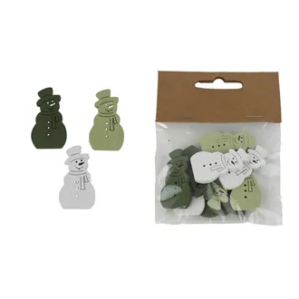 Schneemann-Dekoration, 9 Stück D7263