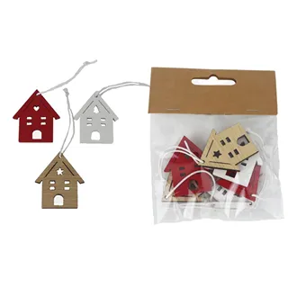 Hängende Hausdekoration, 12 Stück D7277