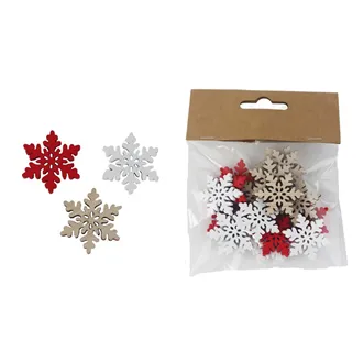 Deko-Schneeflocke, 18 Stück D7328