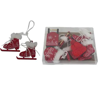 Weihnachtsdeko zum Hängen, 6 Stück D7340