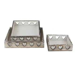 Dekoratives Tablett, S/3 D7406