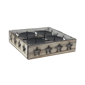 Adventsleuchter mit Sternen D7416/2
