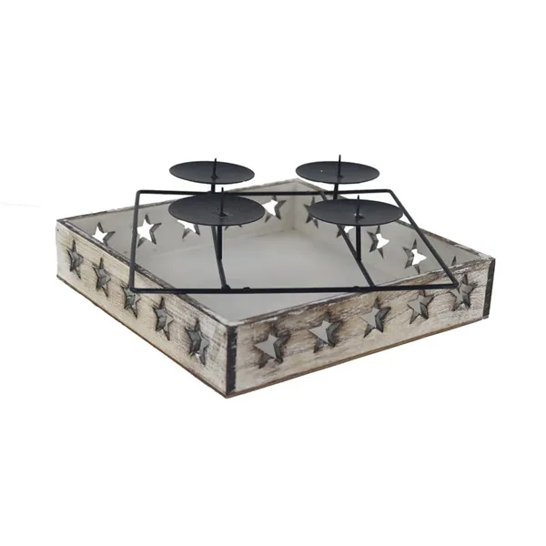 Adventsleuchter mit Sternen D7416/2