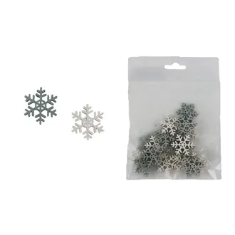 Schneeflocke, 18 Stück D7418