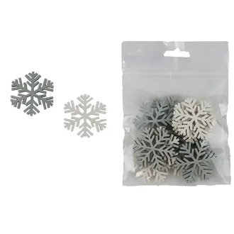 Schneeflocke, 12 Stück D7419