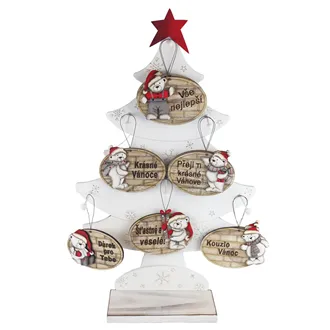 Weihnachtsschilder zum Aufhängen, 48 Stück D7480