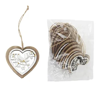Herzen zum Hängen, 10 Stück D7586