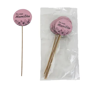 Deko zum Stecken PRE MOJU MAMIČKU, 8 ks D7603/SK