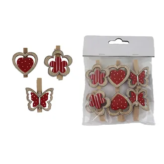 Deko-Clips, 6 Stück D7805