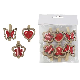 Deko-Clips, 6 Stück D7805