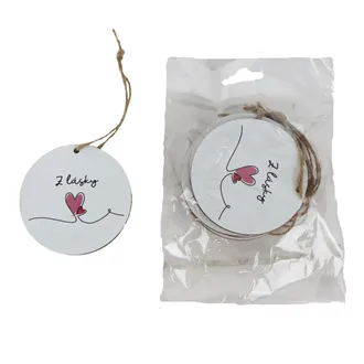 Anhänger mit Aufschrift Z LÁSKY, 10 St. D7859