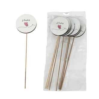 Dekorativer Stecker mit Aufschrift Z LÁSKY, 8 St. D7860