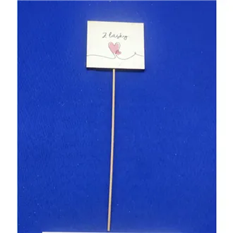 Dekorativer Stecker mit Aufschrift Z LÁSKY, 8 St. D7860