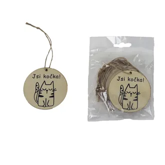 Anhänger mit Katze, 10 St. D7863