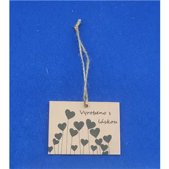 Anhänger mit Aufschrift Pro Tebe, 10 St. D7865