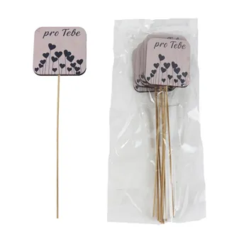 Dekorativer Stecker mit Aufschrift Pro Tebe, 8 St. D7866