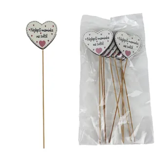 Dekorativer Stecker mit Aufschrift Nejlepší maminka na světě, 8 St. D7872