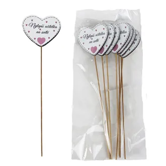 Dekorativer Stecker mit Aufschrift Nejlepší učitelka na světě, 8 St. D7874