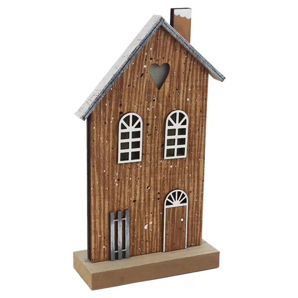 Deko-Haus mit LED-Beleuchtung D8110