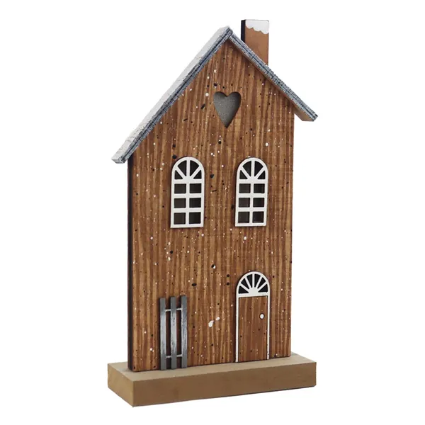 Deko-Haus mit LED-Beleuchtung D8110